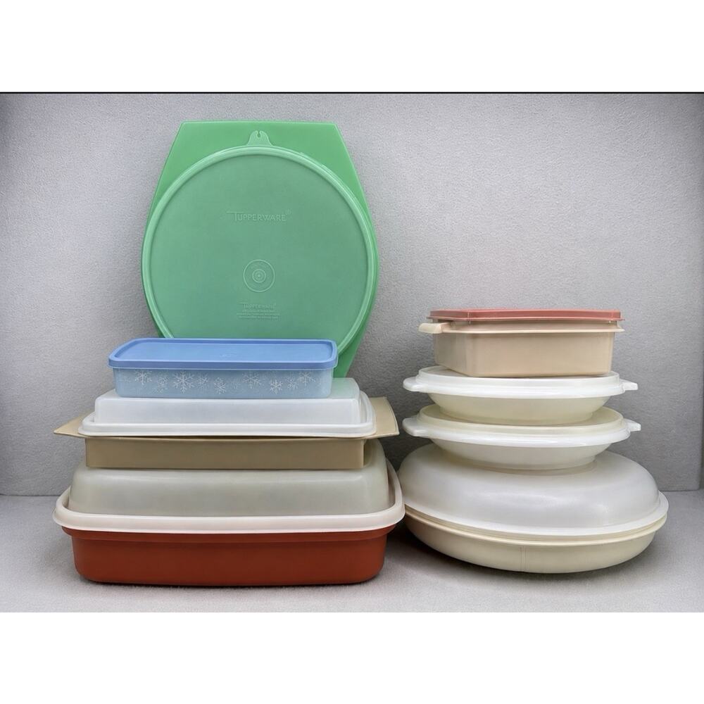 VTG Tupperware Lot Cheese Grater Storage Trays Containers Mixed Lot READ